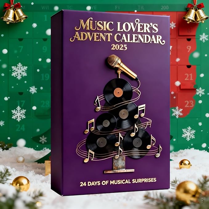 Music Lover’s Advent Calendar 2025, 24 Days of Musical Surprises, Perfect Christmas Gift for Musicians & Music Fans