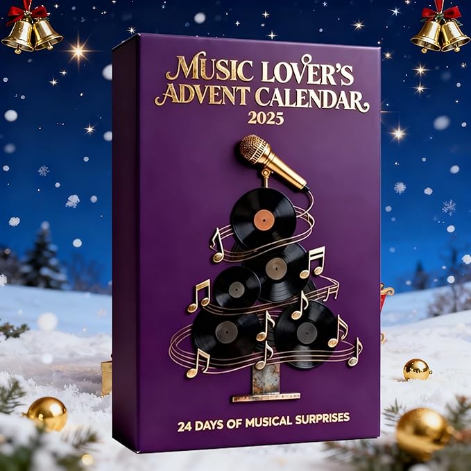 Music Lover’s Advent Calendar 2025, 24 Days of Musical Surprises, Perfect Christmas Gift for Musicians & Music Fans