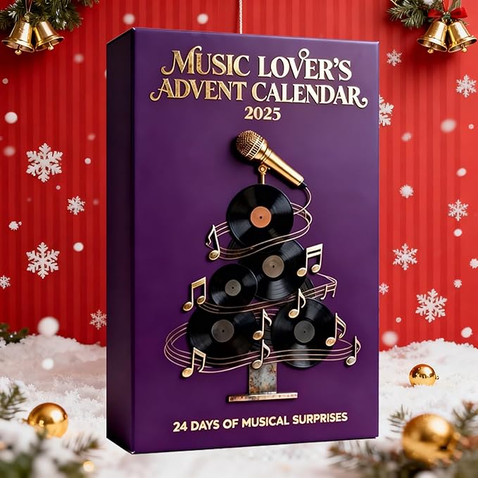 Music Lover’s Advent Calendar 2025, 24 Days of Musical Surprises, Perfect Christmas Gift for Musicians & Music Fans